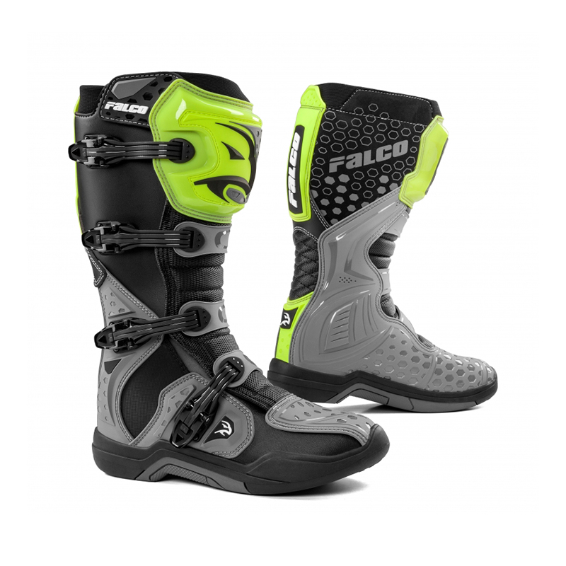 LEVEL – GREY/FLUO – Falcoboots